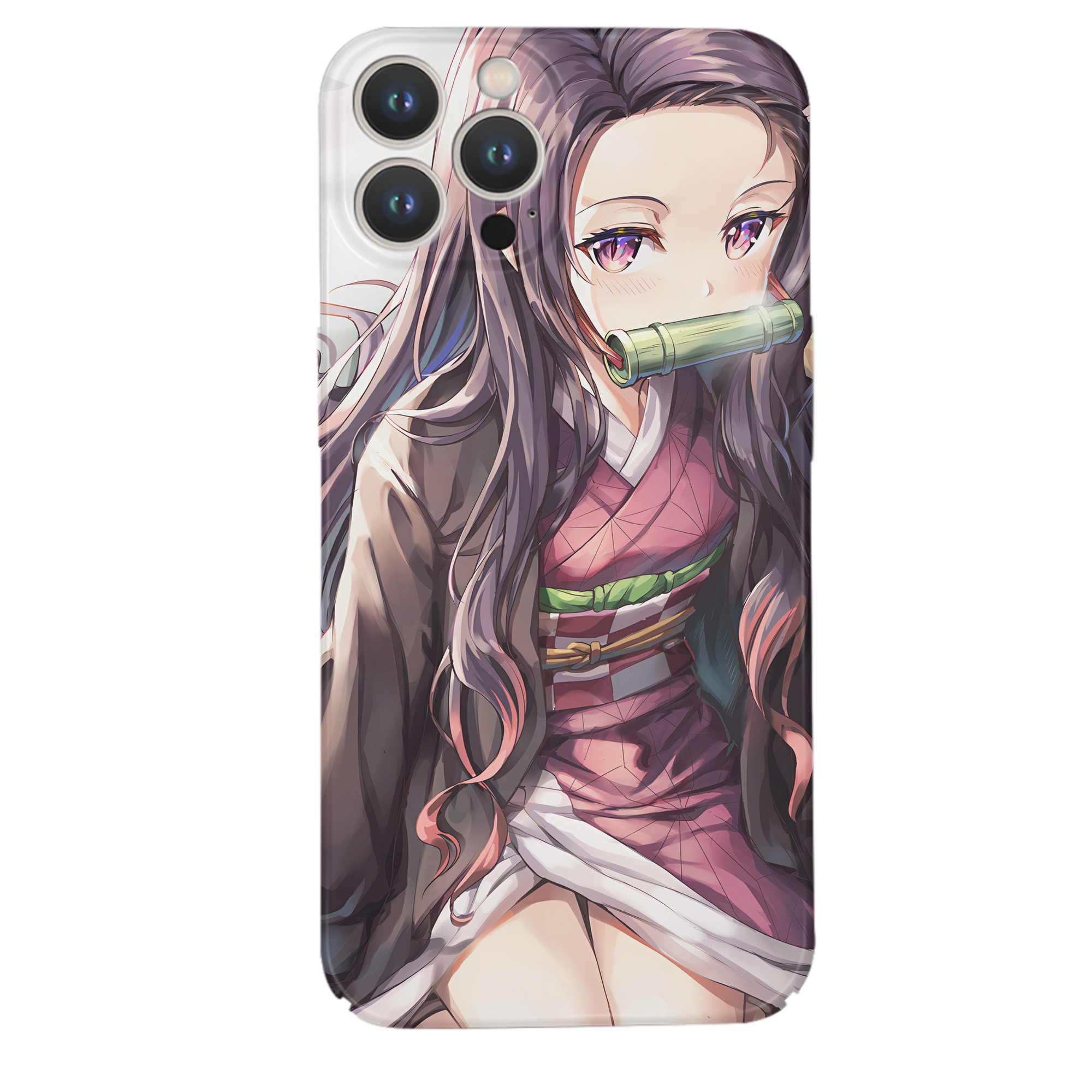 （画像用） 鬼滅の刃（きめつのやいば）竈門 禰󠄀豆子／かまど ねずこ Kamado Nezuko 【iPhone 14シリーズ対応】ハードケース